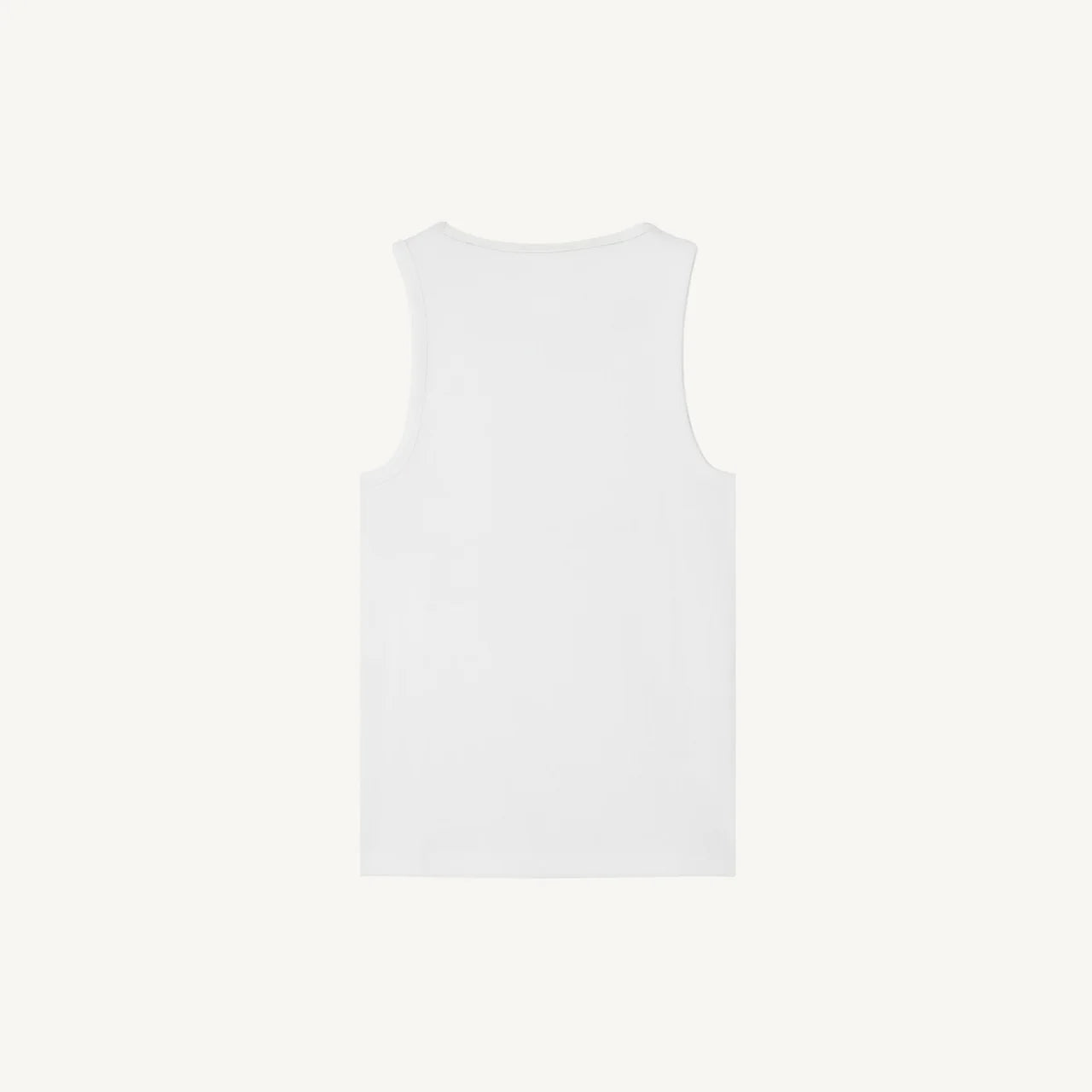 Slim Ribbed Tank (Branco)