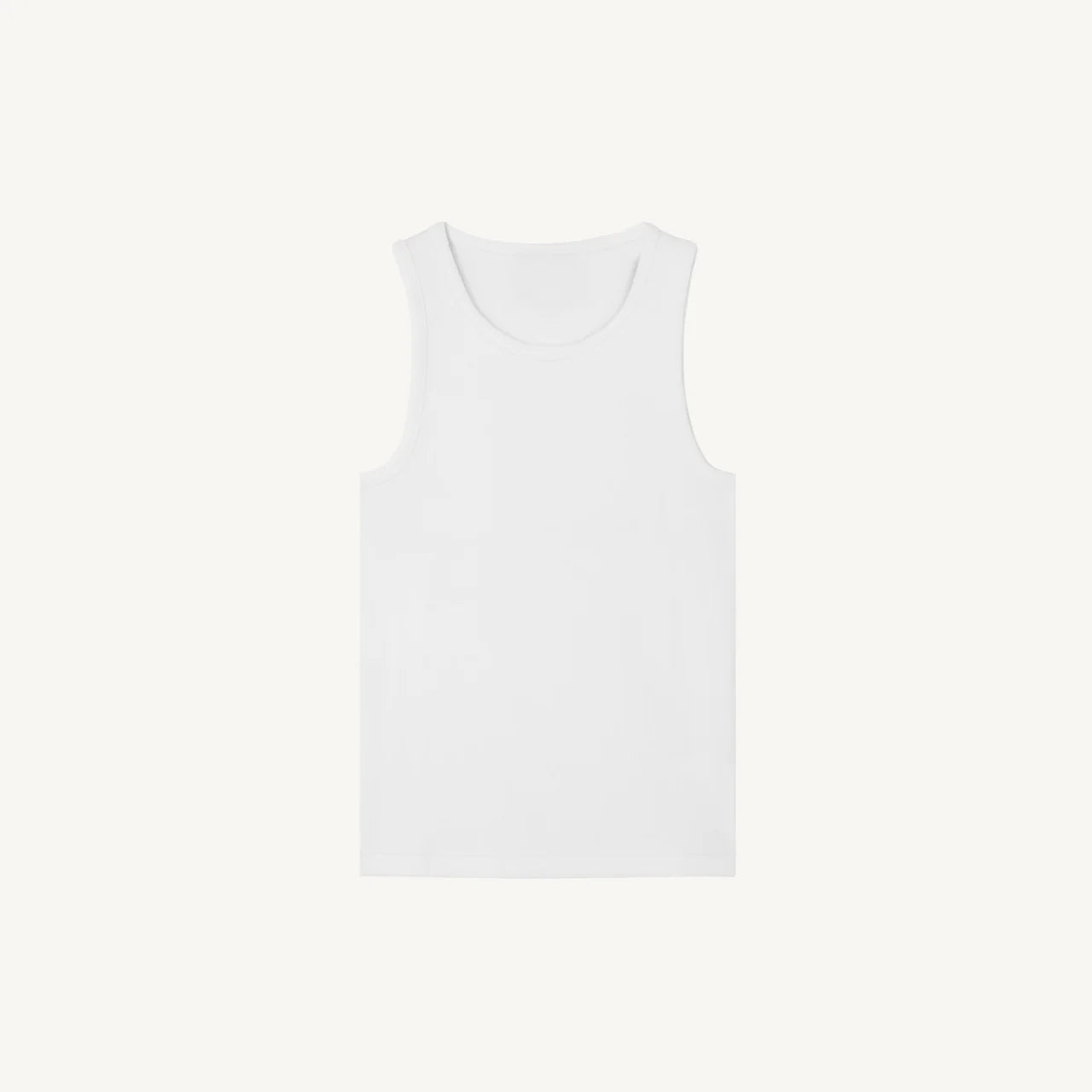 Slim Ribbed Tank (Branco)