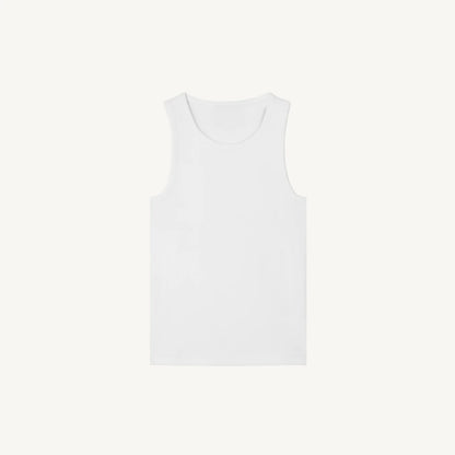 Slim Ribbed Tank (Branco)
