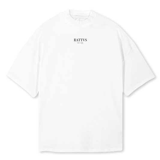 T-Shirt Signature Oversized "QUO VADIS" WHITE (Edição Limitada)