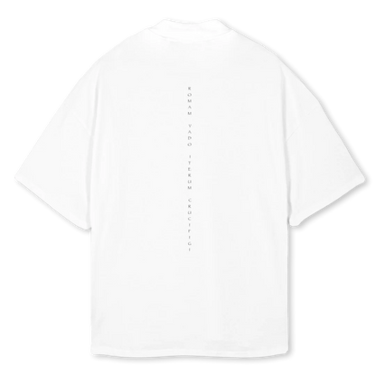 T-Shirt Signature Oversized "QUO VADIS" WHITE (Edição Limitada)