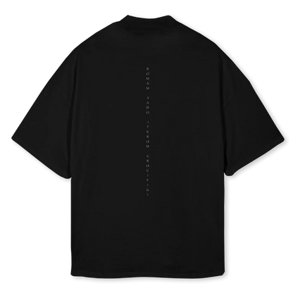 T-Shirt Signature Oversized "QUO VADIS" BLACK (Edição Limitada)