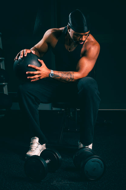 Slim Ribbed Tank (BLACK)
